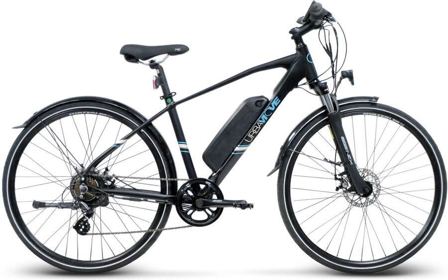 UrbanMove Anyway E100 elektrische fiets trekking ebike 28 inch zwart