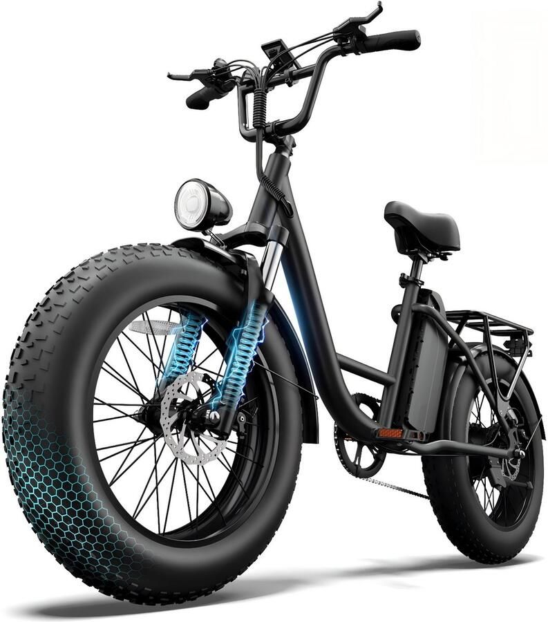 URlife E20PRO 20x4 elektrische fiets met uitneembare 48V 15 6Ah-accu