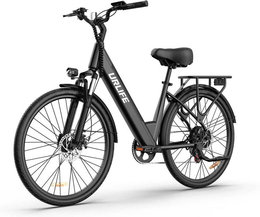 URLIFE E26 E-Bike 26 inch 60km actieradius 250W motor zwart