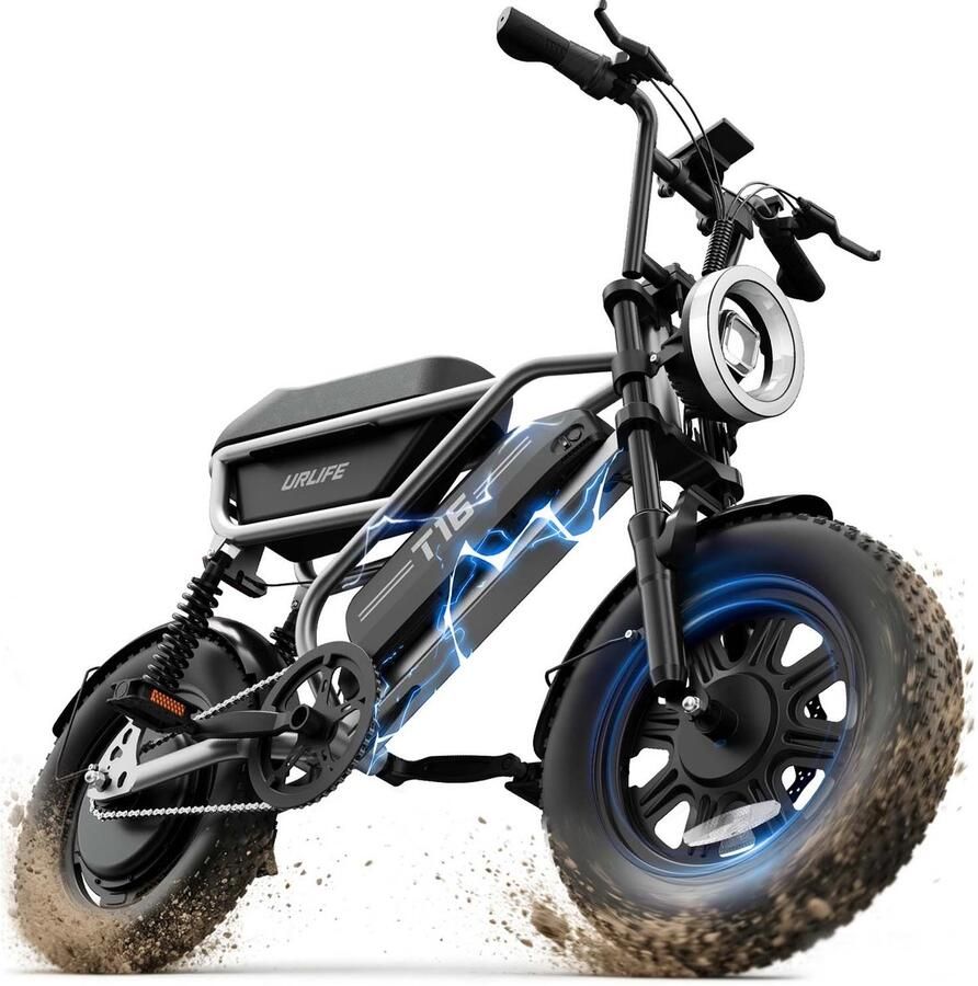 URlife T16 16 x 3 elektrische fiets met uitneembare 48V 13Ah-accu