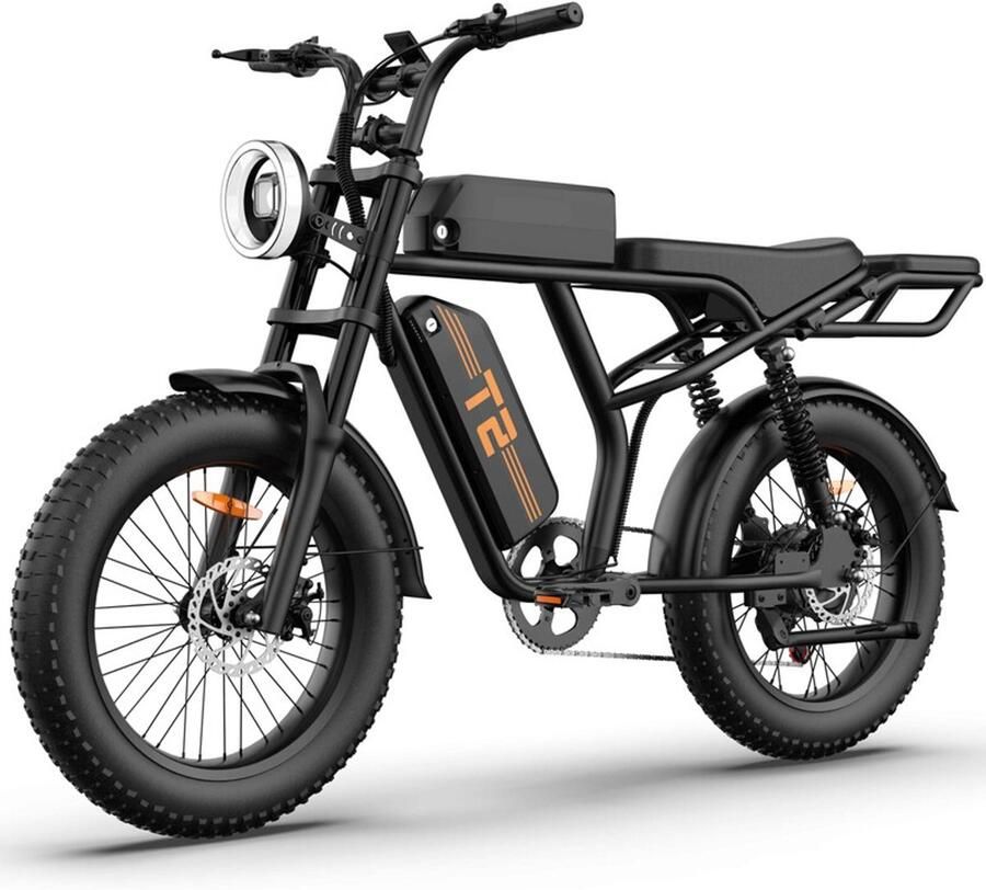 URlife T2 20 x 4 elektrische fiets met uitneembare 48V 15.6Ah-accu