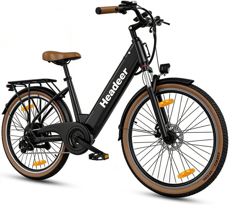 Vankel Elektrische Fiets 26 Inch – E-bike & – Lage Instap – 648Wh Accu – Tot 120 km Bereik – 250W Achterwielmotor – Shi o 7 Versnellingen