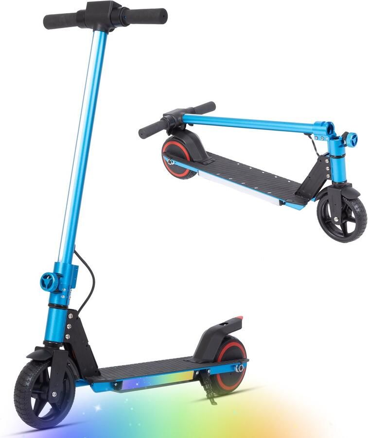 Vankel Elektrische step voor kinderen S32 -6.5 Zoll Banden-Opvouwbare Kinderstep voor 6-15 jaar 150W Motor Maximumsnelheid 14 km u – E-Step met LED Display Lichtgewicht Elektrische Step Skateboard met EBS-Maximale Belasting 100kg-blauw