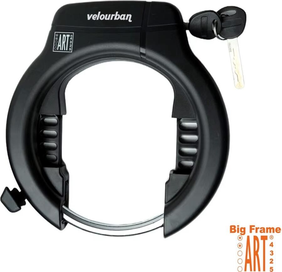 Velo Urban Velourban VU828 ART 2 Framslot – Veiligheidsniveau 12 Staal kunststof PVC ABS 1000×8 mm Voor fiets e-bike racefiets & MTB
