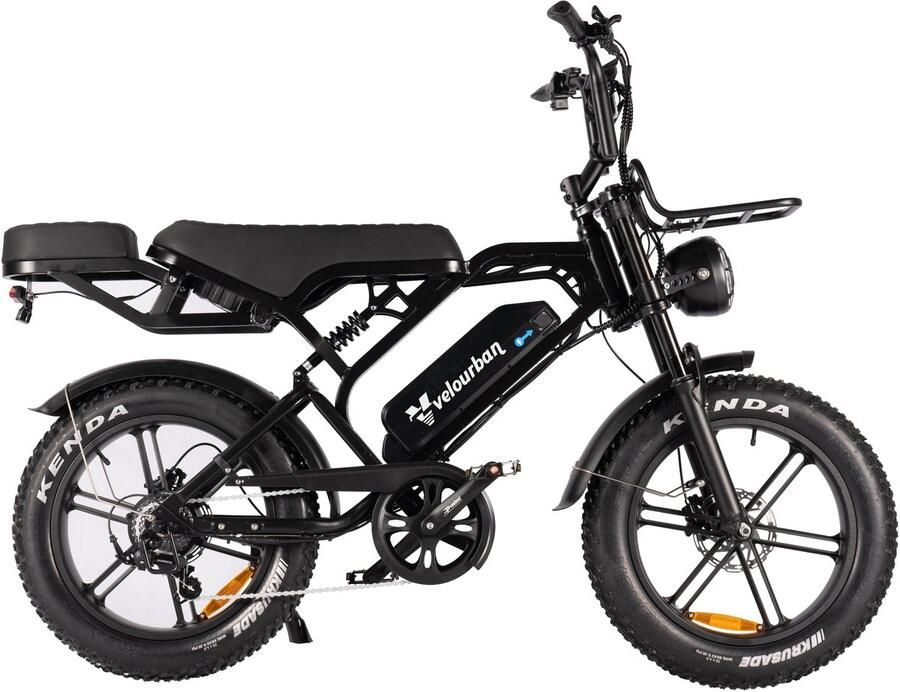Velo Urban Vu20pro – Fatbike – 20 Inch – 60–80 Km Actieradius – Hydraulische Rem – incl slot Led-verlichting