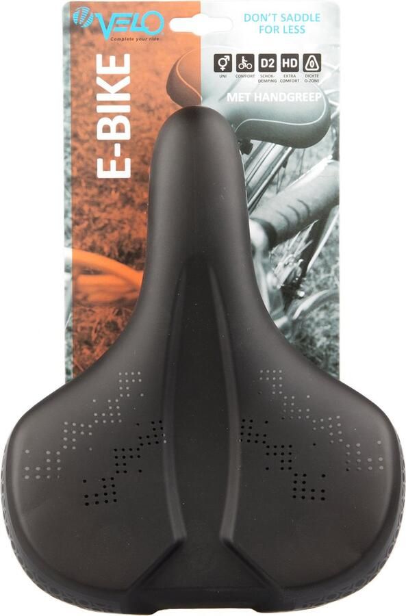 Velo E-bike zadel Comfort vacuüm met O-zone en handvat