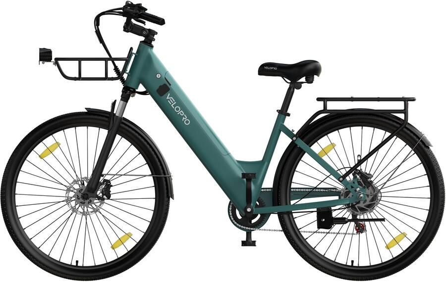 VELOPRO C1 Pro Elektrische Fiets 250W Motor 36V18Ah Accu 28x1.95 Banden Max Snelheid 25km u Max Bereik 80-100km Shi o 7-Snelheden blauw