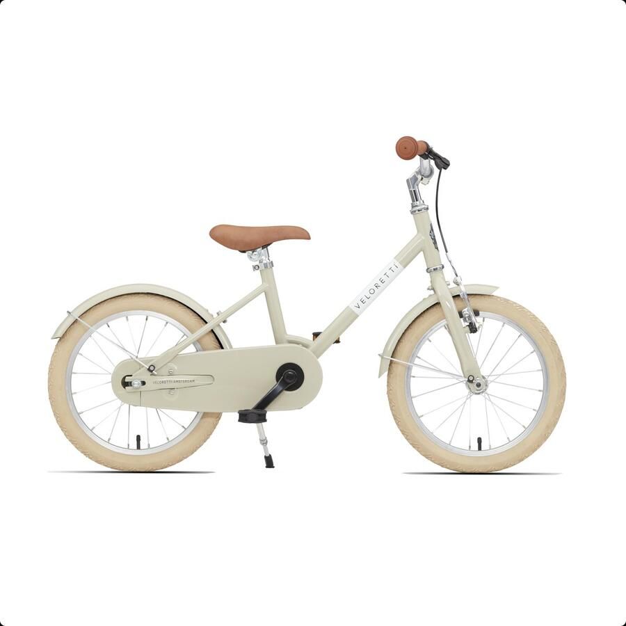 Veloretti Maxi Kinderfiets 16 inch Beige Kids 3-6 jaar