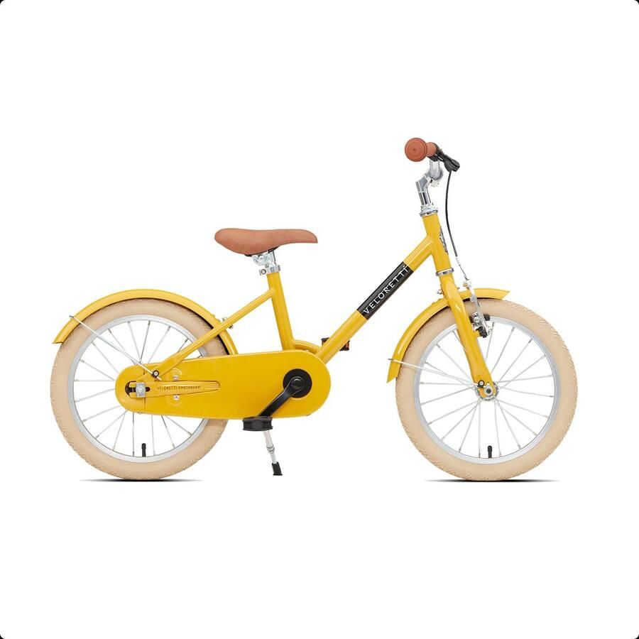 Veloretti Maxi Kinderfiets 16 inch Geel Kids 3-6 jaar