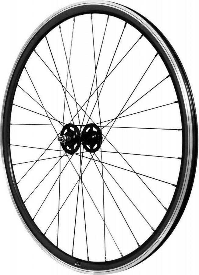 Velox Mach1 430 Flip Flop Racefiets Voorwiel Zwart 9 x 100 mm