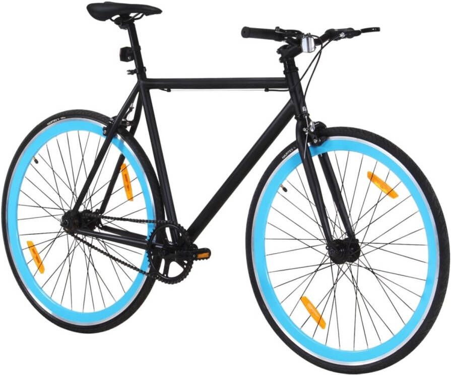 VidaXL – Bike – Fixie – Black – 55cm – Blue Fiets