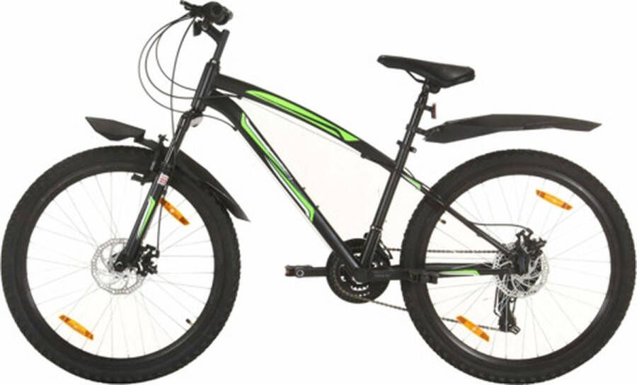 VidaXL Mountainbike 21 versnellingen 26 inch wielen 36 cm zwart