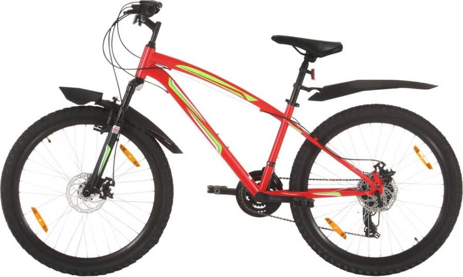 VidaXL Mountainbike 21 versnellingen 26 inch wielen 42 cm rood