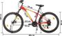 VidaXL Mountainbike 21 versnellingen 27 5 inch wielen 38 cm frame rood - Thumbnail 2