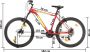 VidaXL Mountainbike 21 versnellingen 27 5 inch wielen 42 cm frame rood - Thumbnail 2