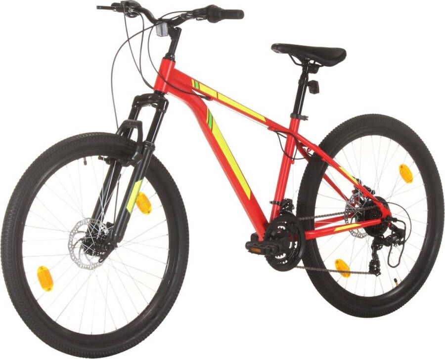 VidaXL Mountainbike 27 5 inch 21 versnellingen rood