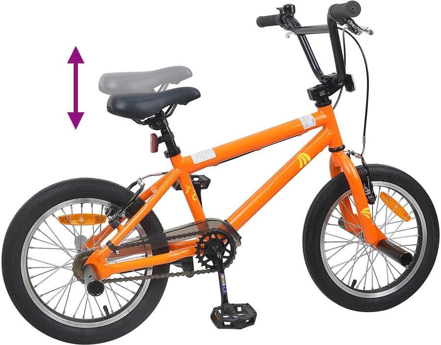 VidaXL BMX Fiets 20 Inch voor kinderen ouder dan 9 jaar Oranje