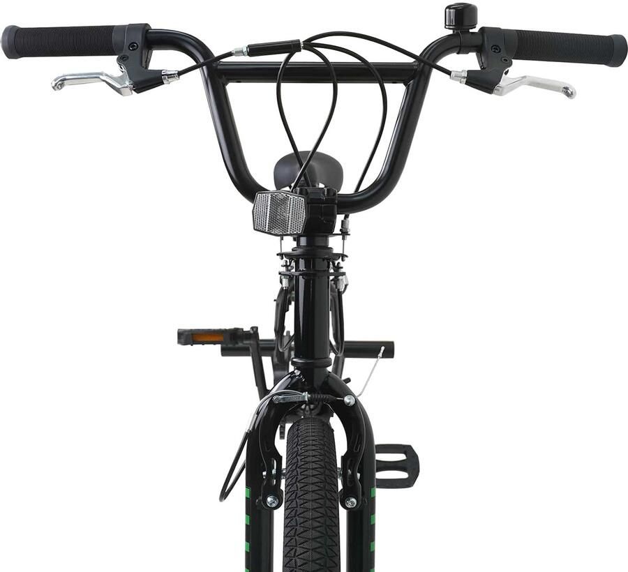 VidaXL BMX Fiets 20 Inch voor kinderen ouder dan 9 jaar Zwart