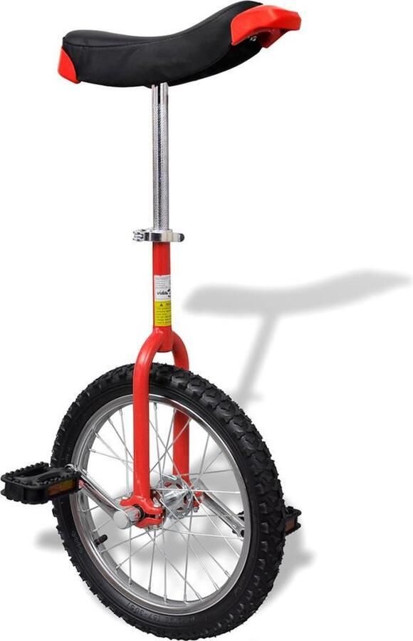 VidaXL Eenwieler verstelbaar (rood 16 inch)