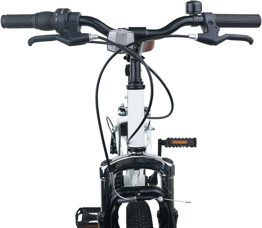 VidaXL Kinder mountainbike 20 Inch 6-Speed voor 5-8 jaar oud Wit