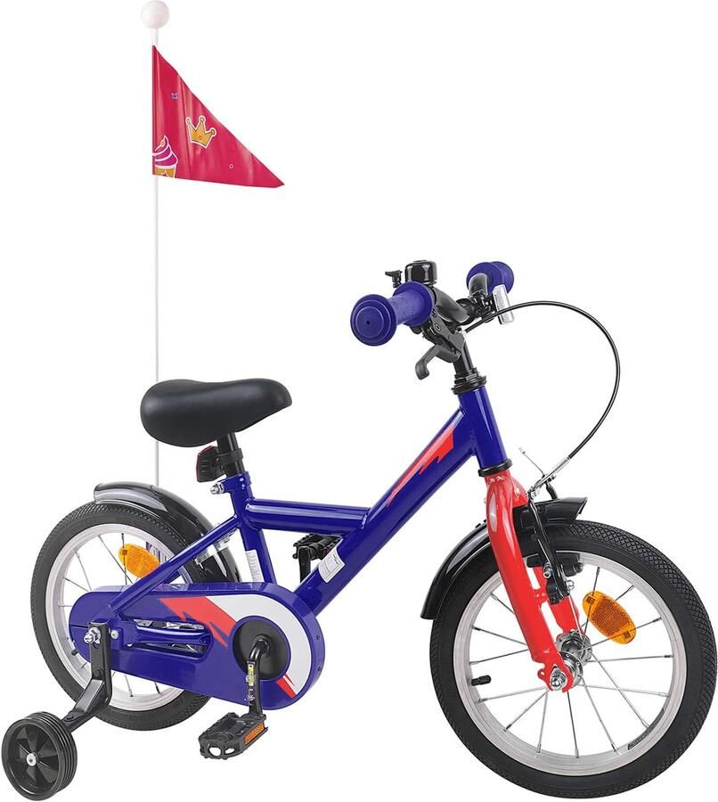 VidaXL Kinderfiets 12 Inch voor 2-4 jaar oud Donkerblauw