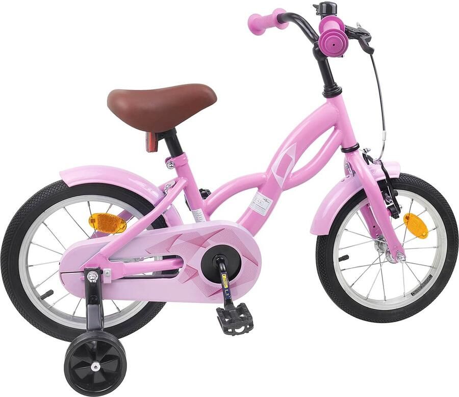 VidaXL Kinderfiets 12 Inch voor 2-4 jaar oud Licht Roze