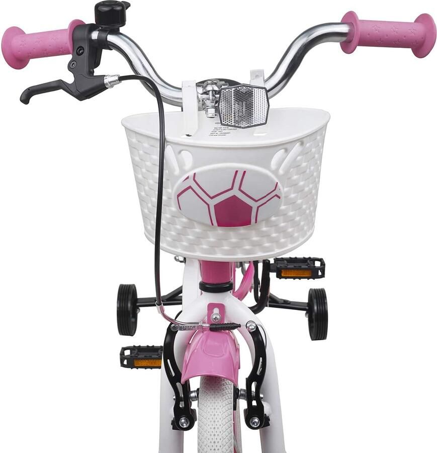 VidaXL Kinderfiets 12 Inch voor 2-4 jaar oud Licht Roze