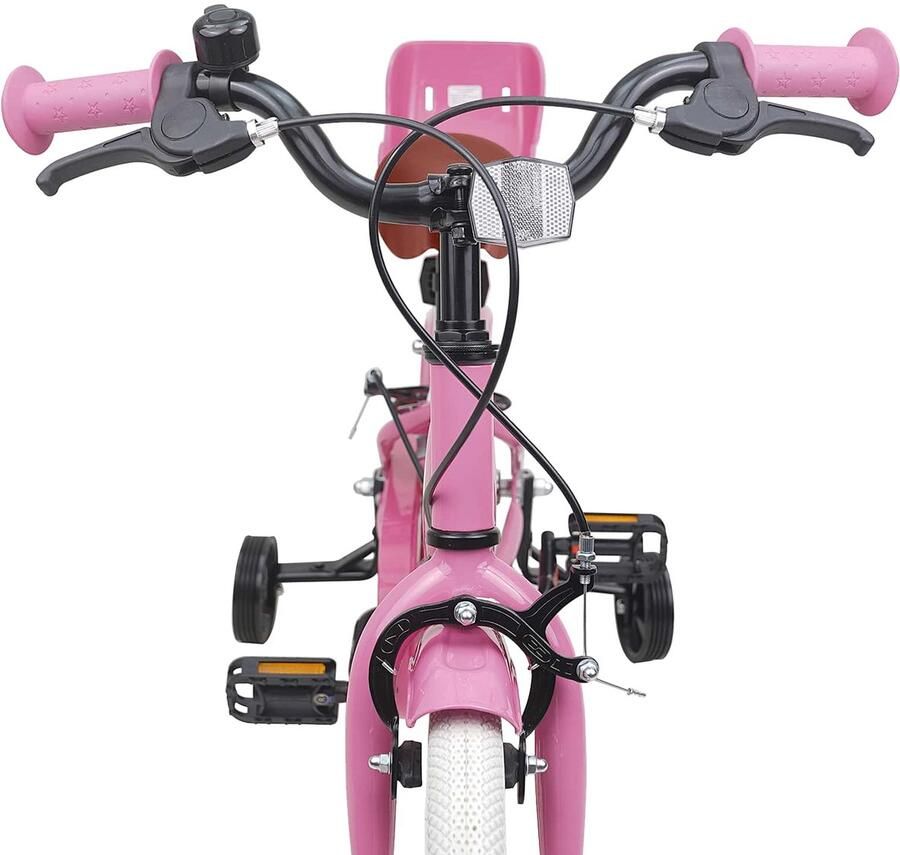 VidaXL Kinderfiets 12 Inch voor 2-4 jaar oud Licht Roze