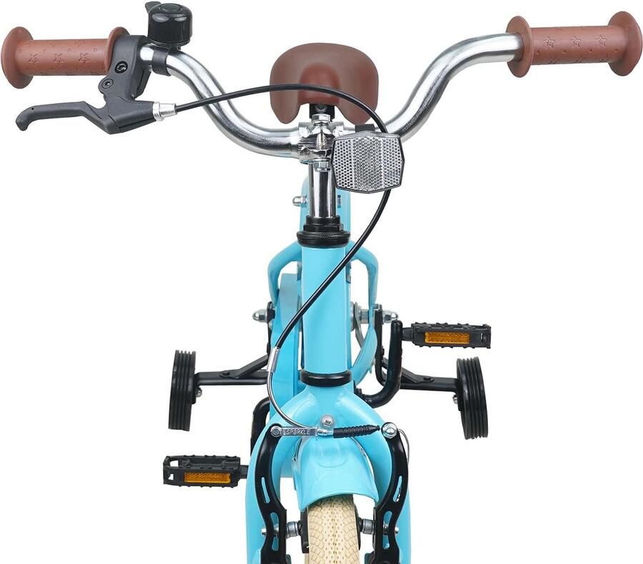VidaXL Kinderfiets 14 Inch voor 3-5 jaar oud Lichtblauw
