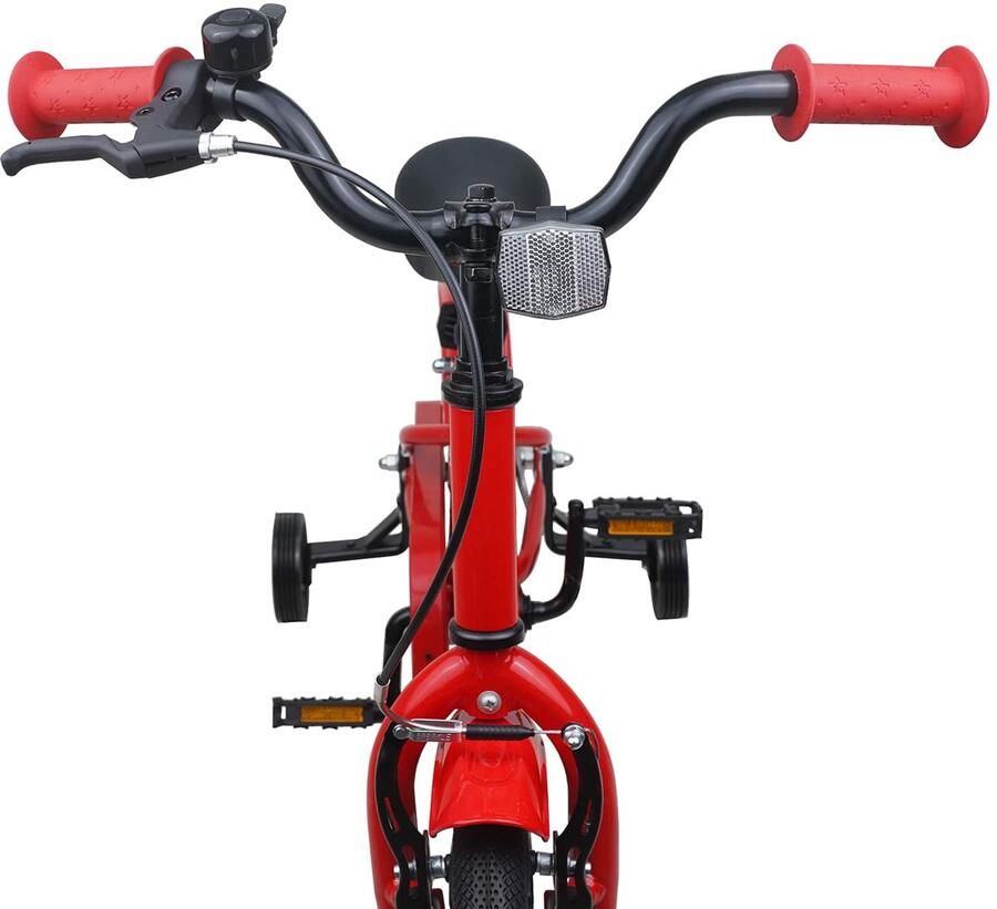 VidaXL Kinderfiets 12 Inch voor 2-4 jaar oud Rood