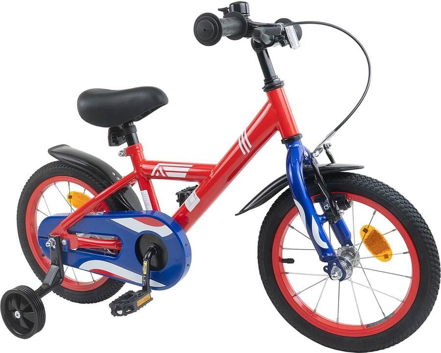 VidaXL Kinderfiets 12 Inch voor 2-4 jaar oud Rood