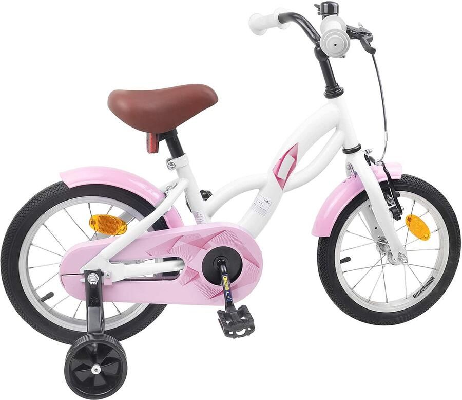 VidaXL Kinderfiets 12 Inch voor 2-4 jaar oud Wit