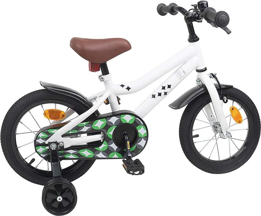 VidaXL Kinderfiets 12 Inch voor 2-4 jaar oud Wit