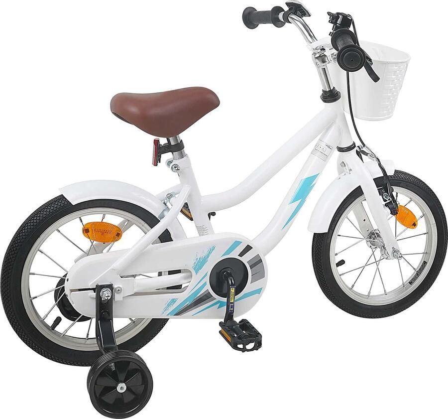 VidaXL Kinderfiets 12 Inch voor 2-4 jaar oud Wit