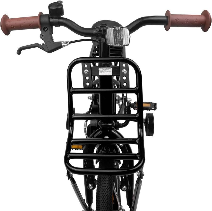 VidaXL Kinderfiets 12 Inch voor 2-4 jaar oud Zwart