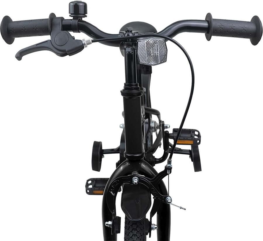 VidaXL Kinderfiets 12 Inch voor 2-4 jaar oud Zwart