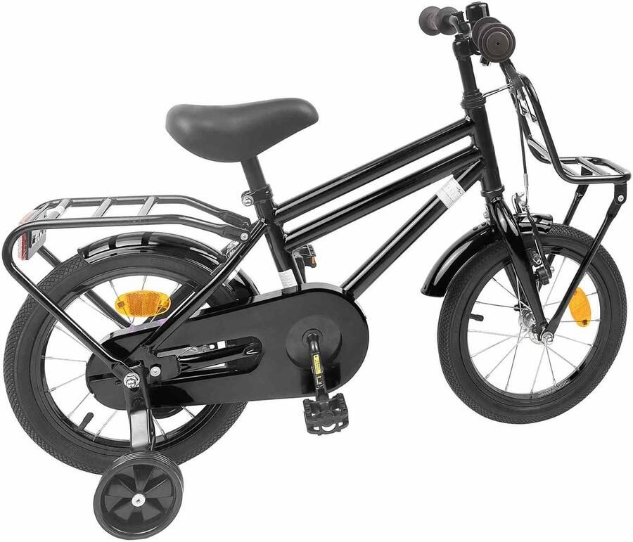 VidaXL Kinderfiets 12 Inch voor 2-4 jaar oud Zwart
