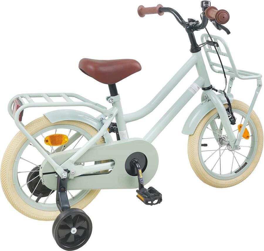VidaXL Kinderfiets 14 Inch voor 3-5 jaar oud Lichtgroen