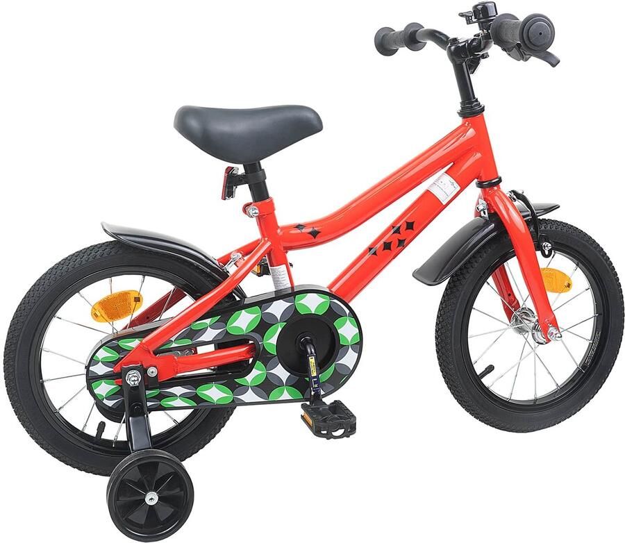 VidaXL Kinderfiets 14 Inch voor 3-5 jaar oud Rood