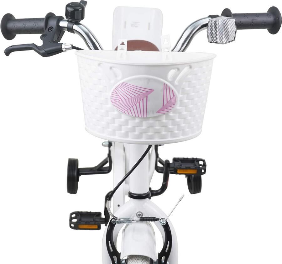 VidaXL Kinderfiets 14 Inch voor 3-5 jaar oud Wit