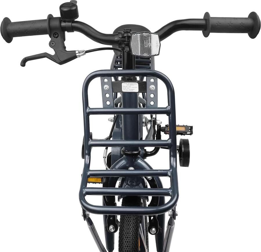 VidaXL Kinderfiets 12 Inch voor 2-4 jaar oud Donkergrijs
