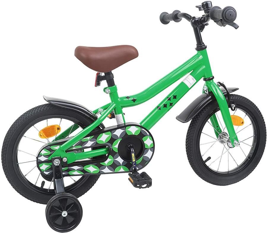 VidaXL Kinderfiets 16 Inch voor 4-6 jaar oud Groen