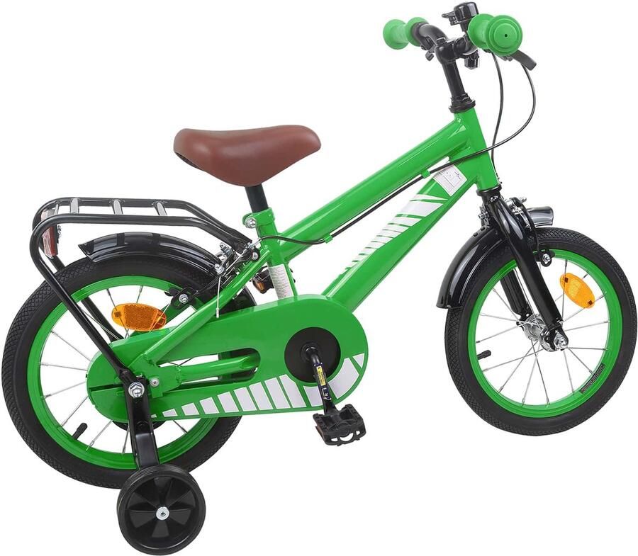 VidaXL Kinderfiets 16 Inch voor 4-6 jaar oud Groen