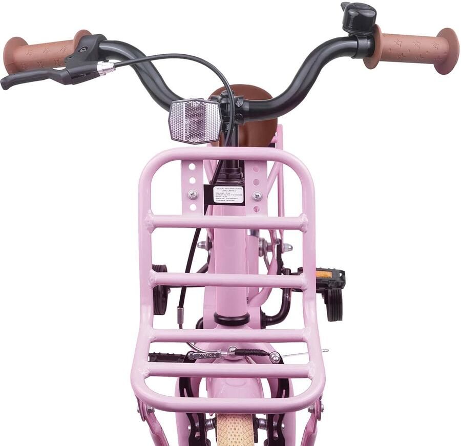 VidaXL Kinderfiets 16 Inch voor 4-6 jaar oud Licht Roze