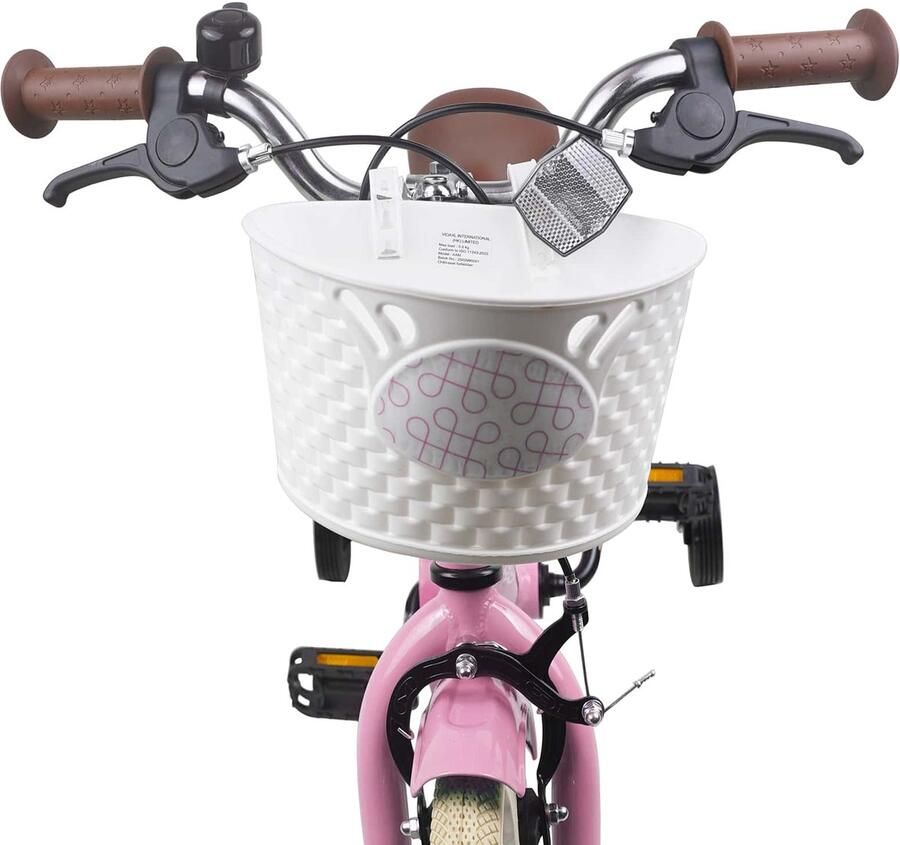 VidaXL Kinderfiets 16 Inch voor 4-6 jaar oud Licht Roze