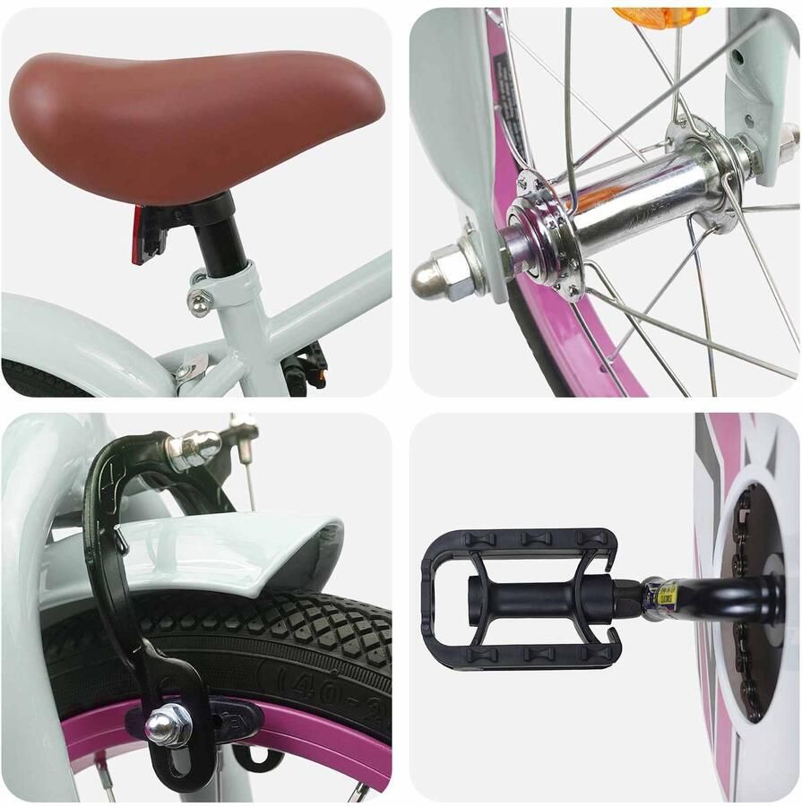 VidaXL Kinderfiets 16 Inch voor 4-6 jaar oud Lichtgroen