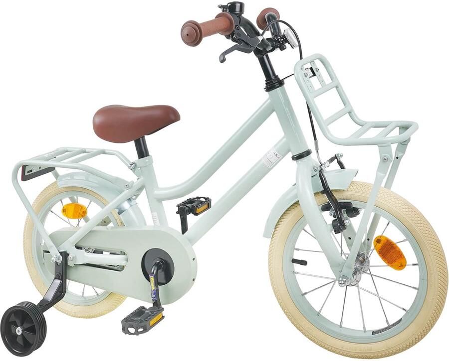 VidaXL Kinderfiets 16 Inch voor 4-6 jaar oud Lichtgroen