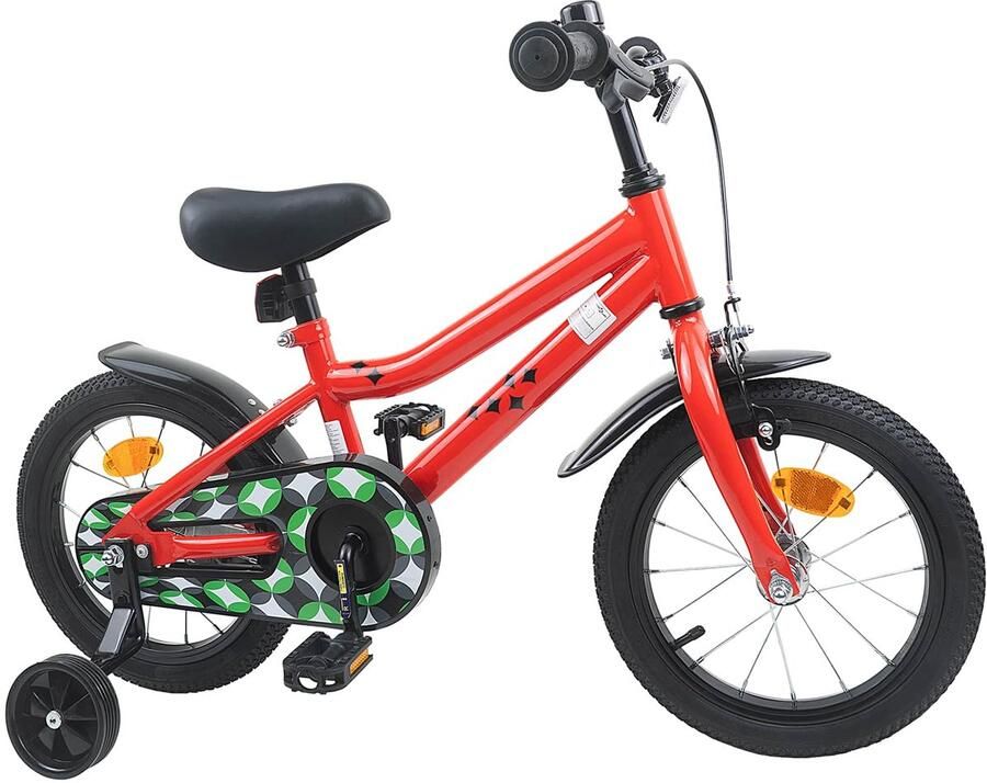 VidaXL Kinderfiets 16 Inch voor 4-6 jaar oud Rood