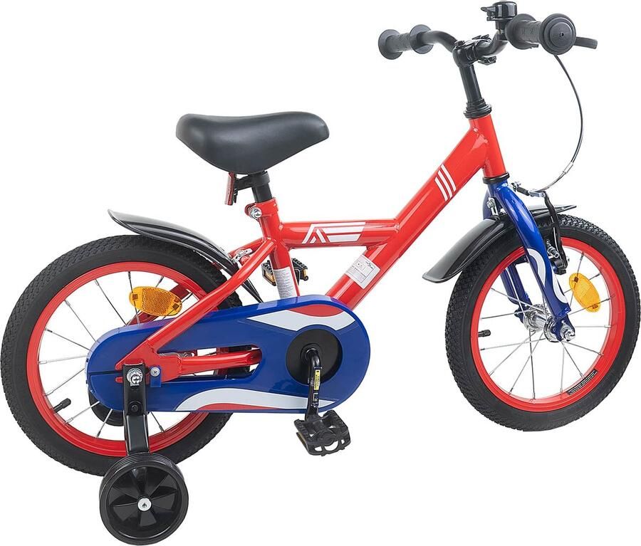 VidaXL Kinderfiets 16 Inch voor 4-6 jaar oud Rood