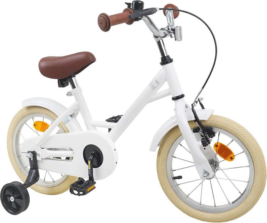 VidaXL Kinderfiets 16 Inch voor 4-6 jaar oud Wit